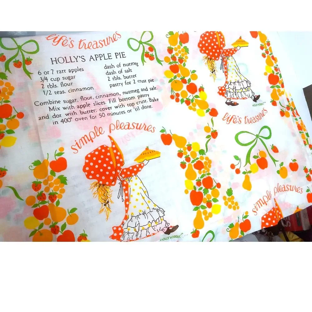 Vintage Holly Hobbie Simple Pleasures Lifes Treasures Curtain Panel